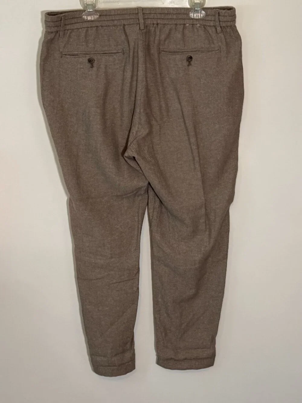 Banana Republic Athletic Fit Linen Blend Pants Men’s 36x30 Brown NWT